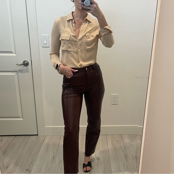 Babaton Silk Button Up Blouse - Picture 6 of 14